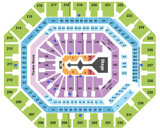 Footprint Center Shakira Seating Chart